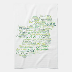 Ierse Slang Map Theedoek