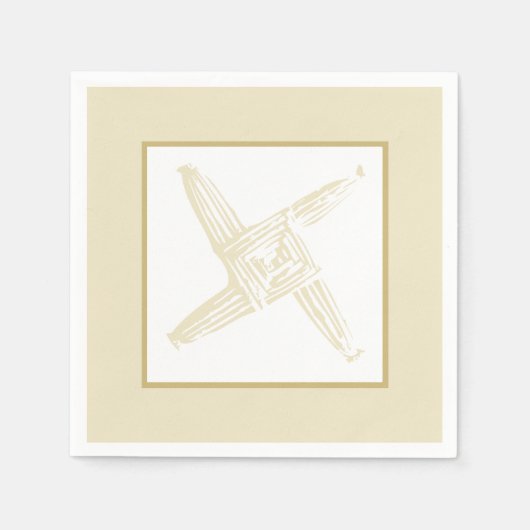 Ierse St. Brigid's Cross Servet (Voorkant)