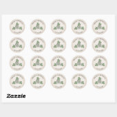 Ierse St. Patrick huwelijksfeest Ronde Sticker (Vel)