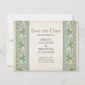 Ierse St. Patrick's bruiloft Save The Date (Voorkant)