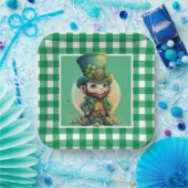 Ierse St. Patrick's Day Lucky Gnome Papieren Bordje (Feest)