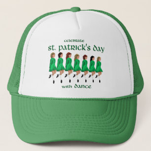 Ierse stapdans viert St. Patrick's Day Trucker Pet