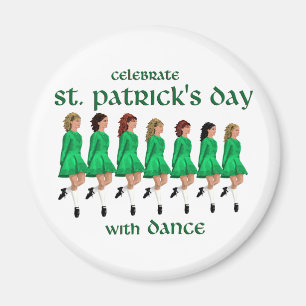 Ierse Stepdans viert St. Patrick's Day Magneet