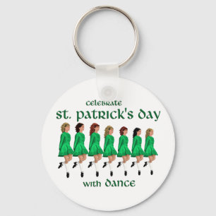 Ierse Stepdans viert St. Patrick's Day Sleutelhanger
