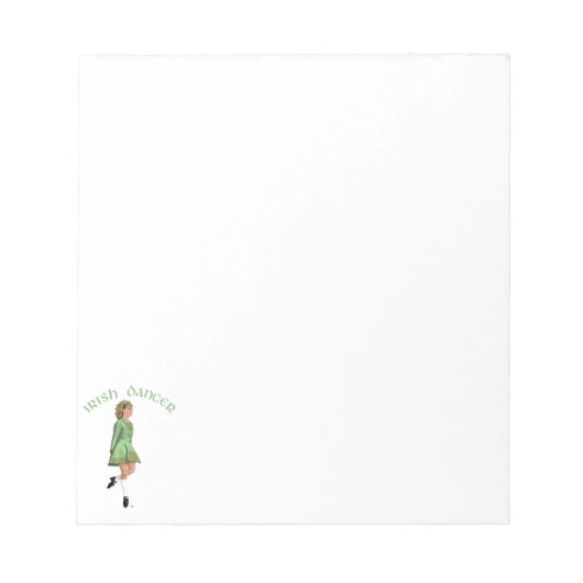 Ierse Stepdanser - Groen Notitieblok (Voorkant)