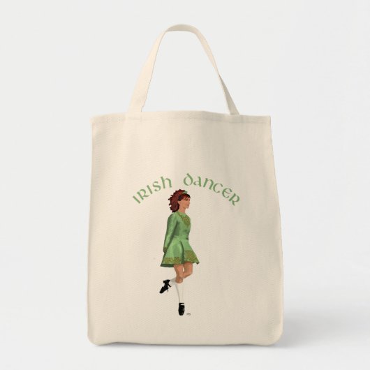 Ierse Stepdanser - Groen Tote Bag (Voorkant)