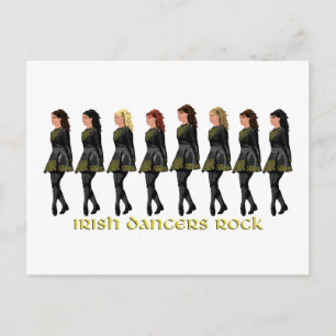Ierse Stepdansers Rocken Briefkaart
