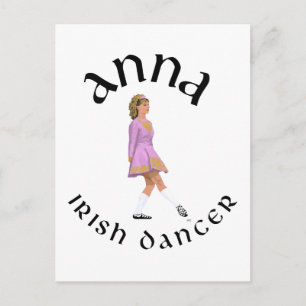 Ierse Stepdansing Maatwerk ontwerp ANNA Briefkaart