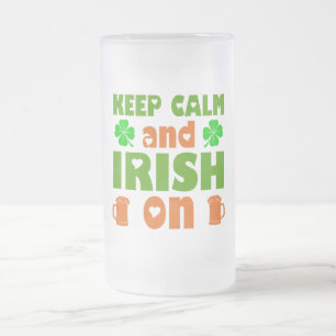 Ierse stpatricksday matglas bierpul