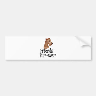 Ierse Terrier "Friends Fur-ever" Bumpersticker