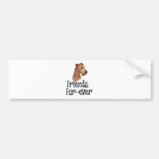 Ierse Terrier "Friends Fur-ever" Bumpersticker
