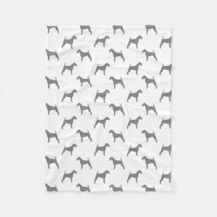 Ierse Terrier-hondenras Silhouet Patroon Fleece Deken