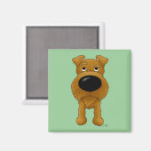 Ierse Terrier Magnet Magneet (Voorkant / Achterkant)