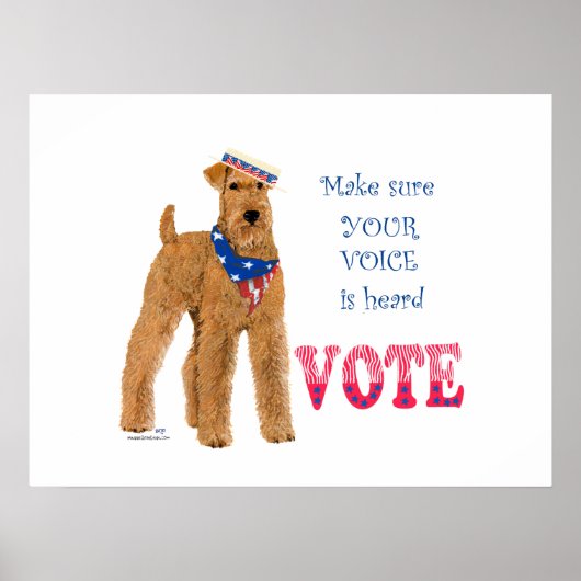 Ierse Terrier Verkiezingen Poster (Voorkant)