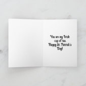 Ierse Theekop Wenskaart Kaart (Binnen)