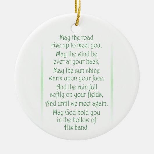 Ierse Toast Keramisch Ornament (Voorkant)