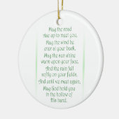 Ierse Toast Keramisch Ornament (Links)