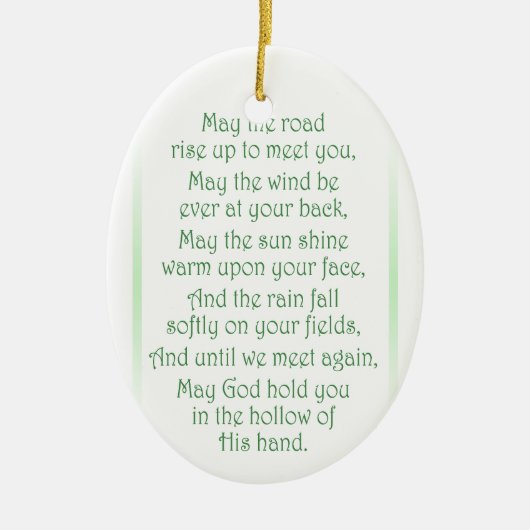 Ierse Toast Keramisch Ornament (Voorkant)