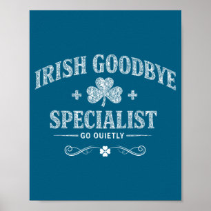 Ierse tot ziens specialist funny st patrick's day poster