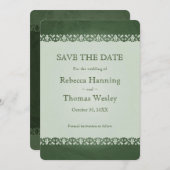 Ierse Traditionele Keltische Cross Bruiloft Save The Date (Voorkant / Achterkant)