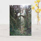 Ierse tuinpoort kaart (Gele Bloem)