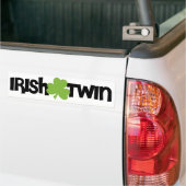 Ierse Tweeling Bumpersticker (Op Truck)