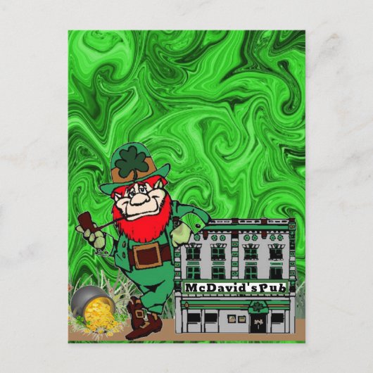 Ierse vakantie briefkaart (Voorkant)