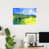 Ierse velden schilderen poster (Thuiskantoor)