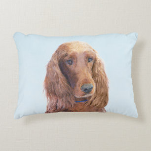 Ierse vereffeningskunst - Cute Original Dog Art Accent Kussen