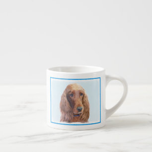 Ierse vereffeningskunst - Cute Original Dog Art Espresso Kop