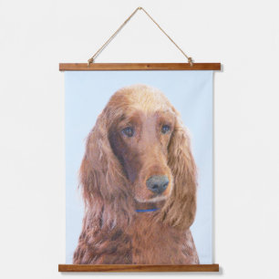 Ierse vereffeningskunst - Cute Original Dog Art Hangend Wandkleed