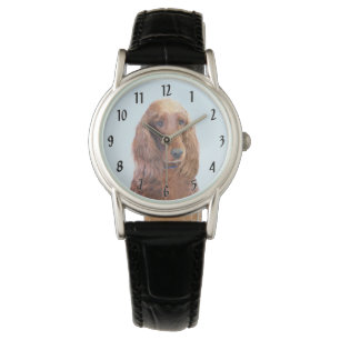 Ierse vereffeningskunst - Cute Original Dog Art Horloge