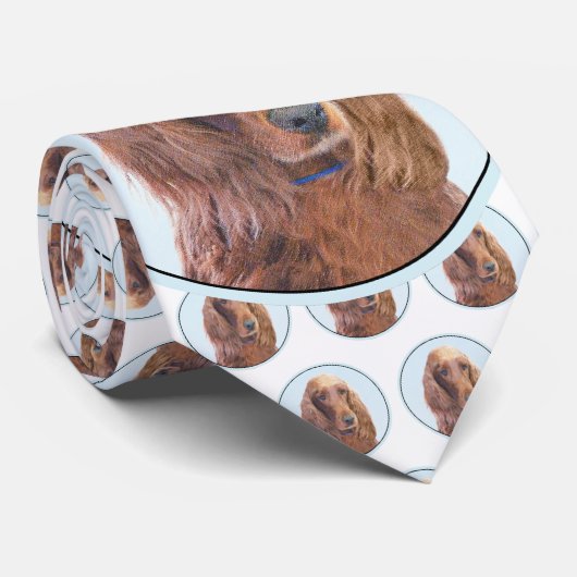 Ierse vereffeningskunst - Cute Original Dog Art Stropdas (Opgerold)