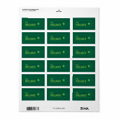 Ierse verkeersborden etiket (Full Sheet)