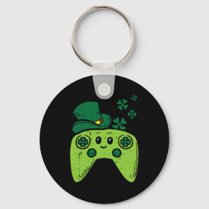 Ierse Videogame Controller St. Patrick-dag Gamer B Sleutelhanger