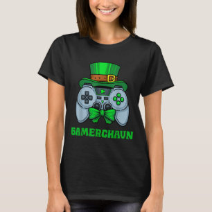 Ierse Videogame Controller St. Patrick's Day Gamer T-shirt