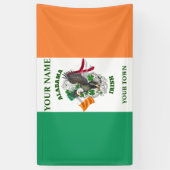 Ierse vlag - Alabama Iers Spandoek (Verticaal)