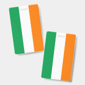 Ierse vlag badge (Voor- en achterkant)