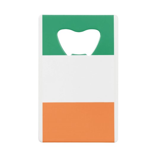 Ierse vlag bot kredietkaart flessenopener (Voorkant)