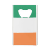 Ierse vlag bot kredietkaart flessenopener (Achterkant)