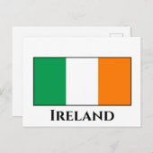 Ierse vlag briefkaart (Voorkant / Achterkant)