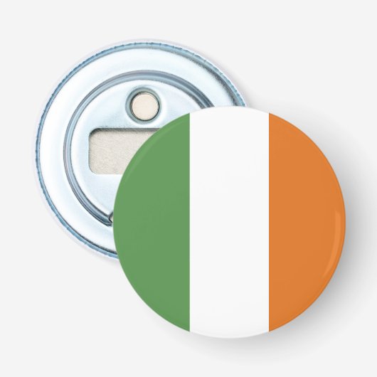 Ierse vlag button flesopener (Voorkant)
