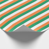 Ierse vlag cadeaupapier (Hoek)