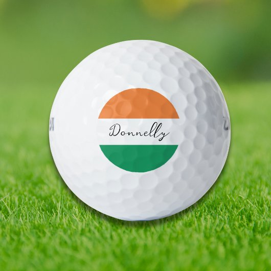 Ierse vlag Colors Irish Surname Custom Golfballen