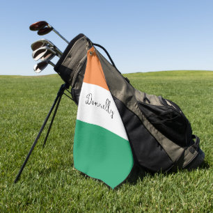 Ierse vlag Colors Irish Surname Custom Golfhanddoek