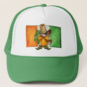 Ierse vlag Cowboy Gnome Lucky Trucker Pet