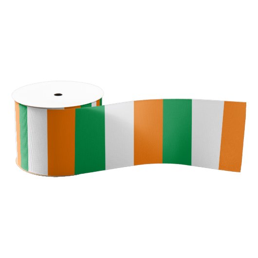 Ierse vlag en Ierland reizen, vakantie/sport Grosgrain Lint (Spoel)