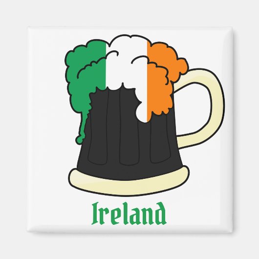Ierse vlag Guinness Beer Magneet (Voorkant)
