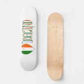 Ierse vlag Hart & Woord Ierland Skateboard (Voorkant)