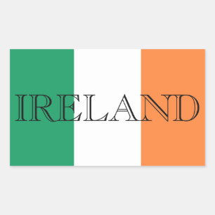 Ierse vlag Ierland Letters Sticker boog